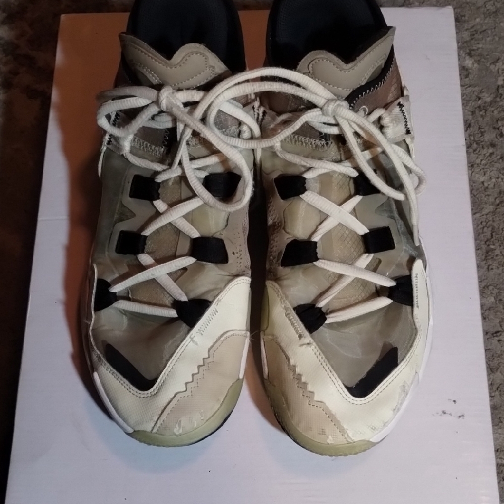 Jordan Athletic Shoes in Beige and Black Sz 11.5